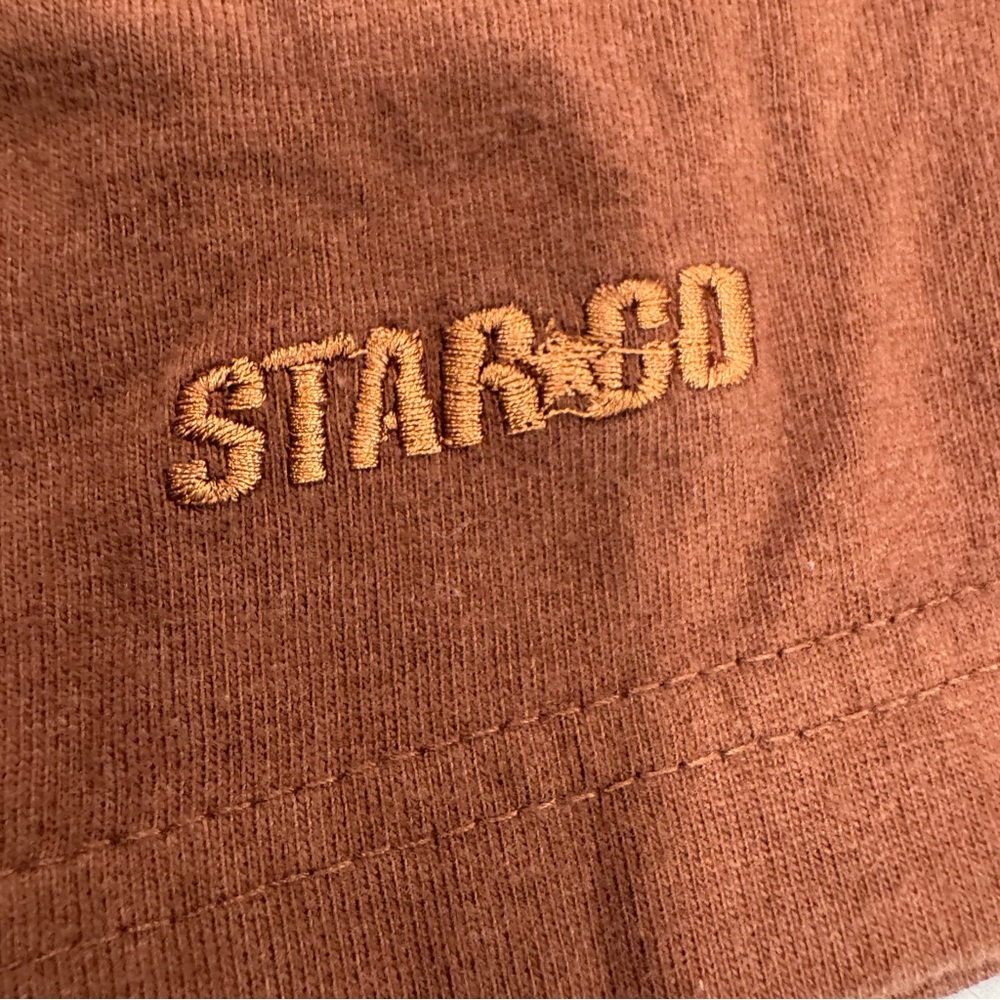 Y2K HTF Star Co. Unrestricted Apparel Brown Hip Hop Rap Song Lyrics Men's 2XL - Picture 3 of 9
